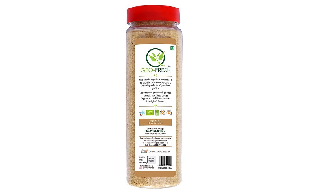 Geo-Fresh Organic Ginger Powder    Glass Jar  160 grams